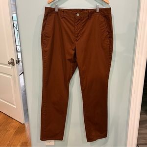 Bonobos Pants Chinos Mens Size 36x32 Flat Front Stretch Brown